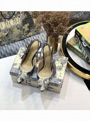 DIOR HEEL 9.5CM J'ADIOR SLINGBACK PUMPS TECHNICAL FABRIC 05