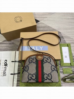 Gucci Ophidia Small Shoulder Bag 499621 blue&brown