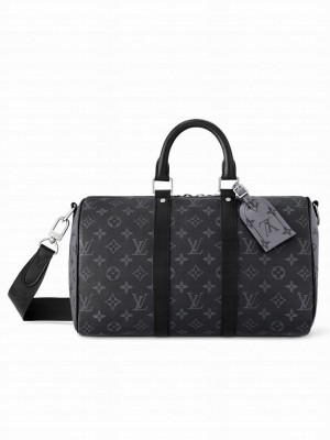 Louis Vuitton Keepall Bandouliere 35 M46655 Black