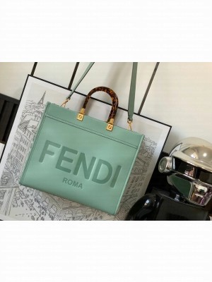 Fendi Sunshine Medium leather shopper 8BH386A Light green