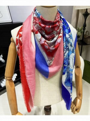 Gucci Floral Print Shawl