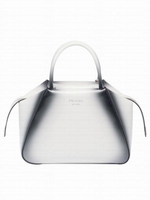 Prada Small Brushed Leather Prada Supernova Handbag 1BA366 Cream