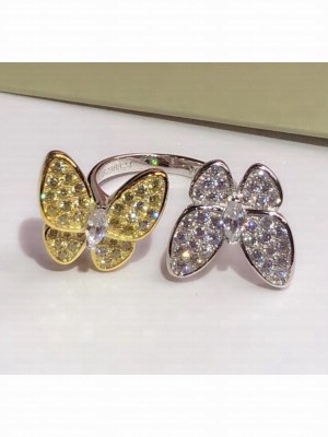 Van Cleef & Arpels Butterfly Ring 13  Yellow/Silver 2020 Collection