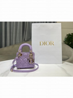 Lady Dior Micro Bag Cannage Lambskin S0856ONG Lilac