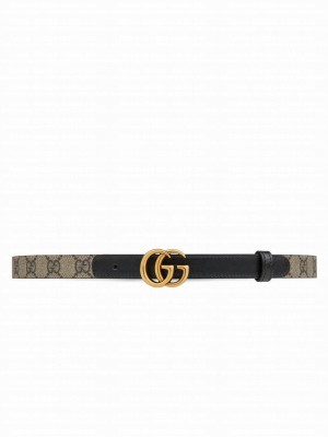 Gucci GG Marmont Thin Belt Black