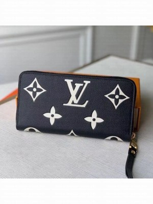 Louis Vuitton Zippy Wallet in Giant Monogram Leather M80481 Black 2021 Collection