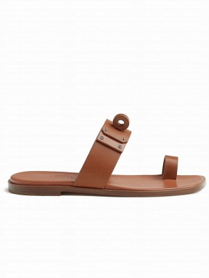 Hermes Women's July Sandal Coffee