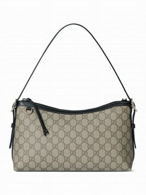 Gucci GG Emblem Medium Shoulder Bag 847449 Black