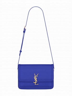 Saint Laurent Solferino Medium Satchel 6343050 Blue