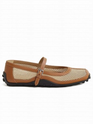 Hermes Women's Kichu Ballet Flat Coffee