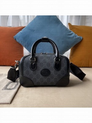 Gucci Small duffle bag with Interlocking G 723307 black