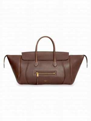 Celine Medium New Luggage In Supple Shiny Lambskin Mauve