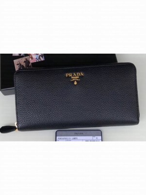 Prada Leather Zip Around Wallet 1ML506 19