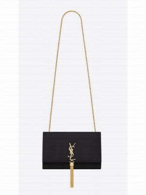 YSL KATE MEDIUM WITH TASSEL IN SMOOTH LEATHER 354119C black