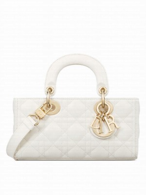 Christian Dior Small Lady D-Joy Bag Cream
