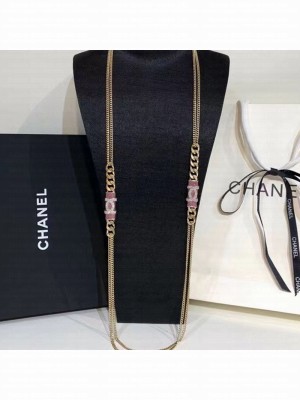 Chanel Forever Long Necklace Lilac Purple Spring/Summer 2021 Collection 02