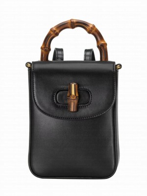 Gucci Bamboo Mini Handbag 702106 Black
