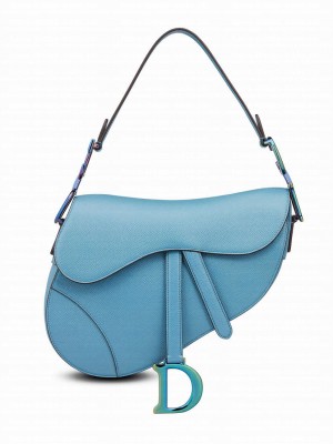 Christian Dior Saddle Bag Blue