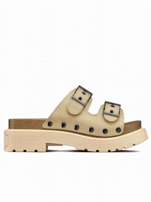 Christian Dior Women's Diorquake Strap Sandal Cream