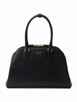Prada Medium Saffiano Leather Bag 1BG537 Black
