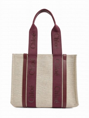 Chloe Medium Woody Tote Bag Mauve