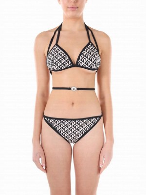 MARINE SERRE  Bikini Swimsuit Black/White