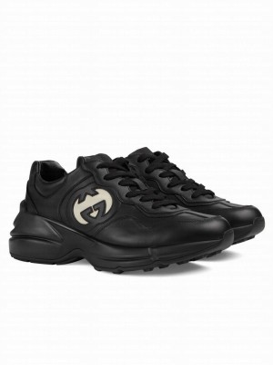 Gucci Unisex Rhyton Sneaker 757887 Black