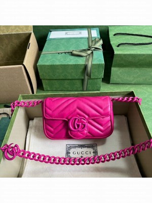 Gucci GG Marmont belt bag 699757 plum