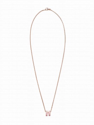 Hermes Women's Mini Pop H Pendant Pink