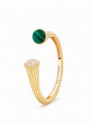 Van Cleef & Arpels Perlee Couleurs Bracelet, Small Model Green