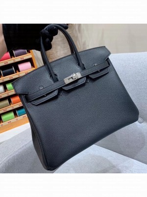 Hermes Birkin 25cm Bag in Original Togo Leather Black