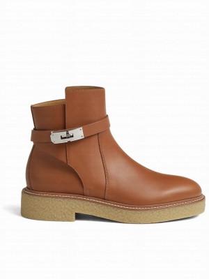 Hermes Women's History Ankle Boot Coffee