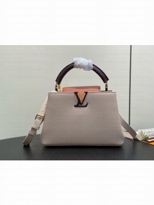 Louis Vuitton Capucines BB M12345 Galet& Tan & Chocolate