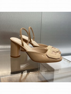 Dior Day Slingback in Patent Leather with 8.5cm Beige 2023