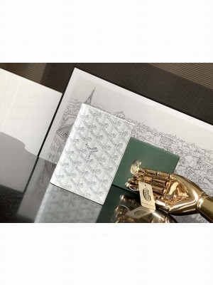 Goyard Grenelle Passport Cover White