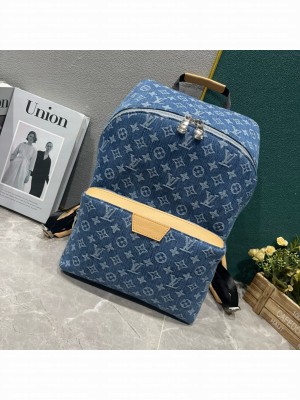 Louis vuitton original APOLLO BACKPACK M43186 Denim Blue