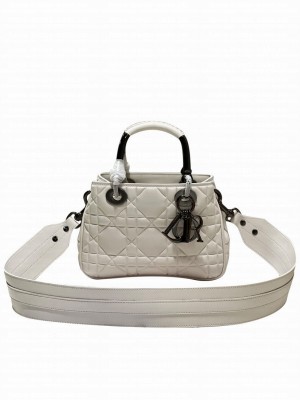 Christian Dior Small Lady 95.22 Bag Cream
