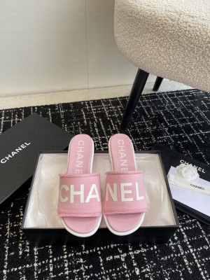 Chanel CC Logo Fabric Slide Mule 2024 020