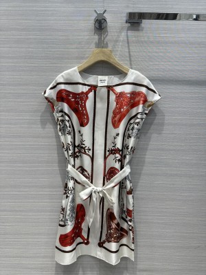 Hermes Twill silk dress 02