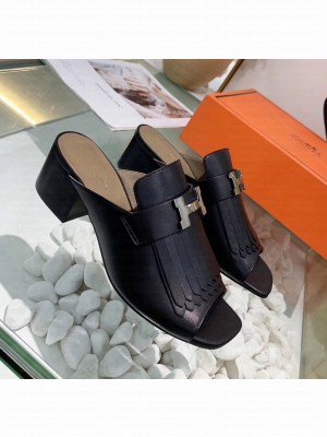 Hermes Alma Sandal With Fringe Black 2020 Collection
