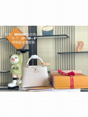 Louis Vuitton Capucines BB Mother Pearl Logo M23766 Off-white