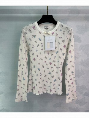 Chanel Women's Knitted Top Cream