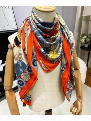 Louis Vuitton Women's Boutique Bookcase Scarf Orange