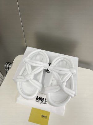 Maison Margiela mm6 flip flop sandals White 2022 Collection