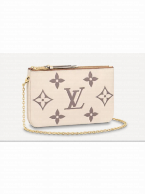 Louis vuitton DOUBLE ZIP POCHETTE M80084 Cream