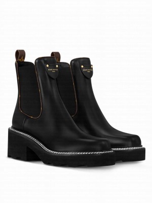 Louis Vuitton Women's LV Beaubourg Ankle Boot 1A8949 Black