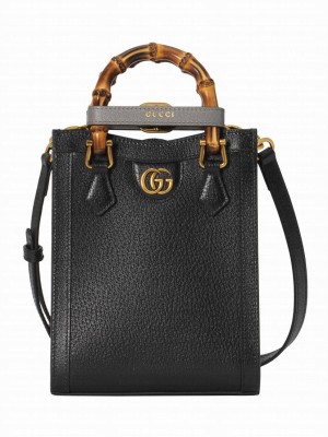 Gucci Diana Mini Tote Bag 739079 Black