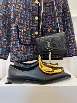 JIL SANDER Lambskin Loafers Black