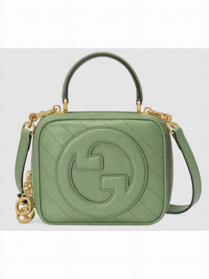 GUCCI BLONDIE TOP HANDLE BAG 744434 Light green
