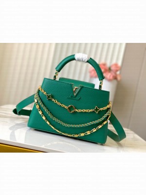 Louis Vuitton Capucines BB M12345 green